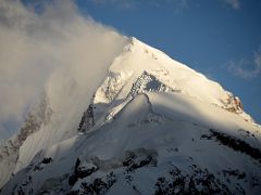 09 Clouds Still Swirl Around The Mountain Close Up Late Afternoon To The North Of K2 North Face From K2 North Face Intermediate Base Camp.jpg